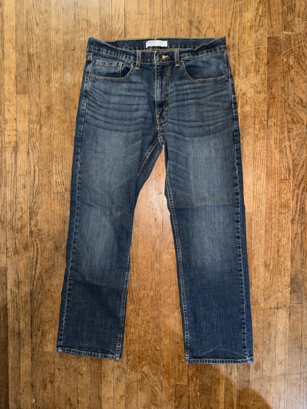 Levi's Straight-Leg Jeans in Faded Blue